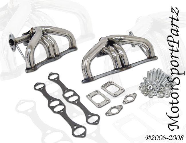 Exhaust header small block chevy sbc 350 305 twin turbo