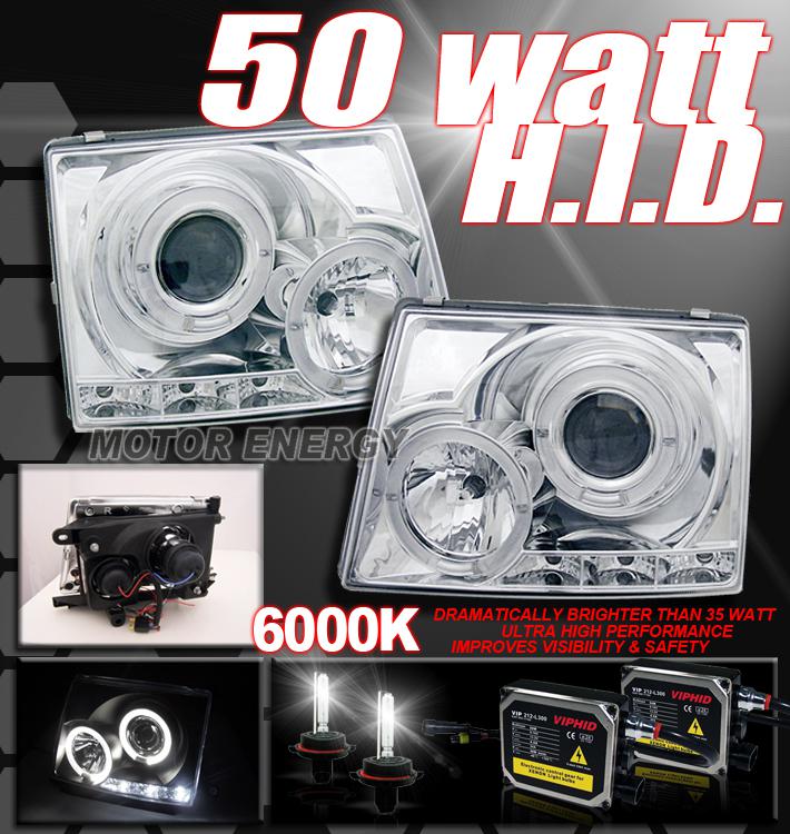 97 98 99 00 tacoma jdm halo projector headlight+50w hid