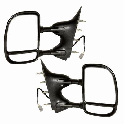 Tow-type power side view door mirror 2-arm pair set driver passenger left+right