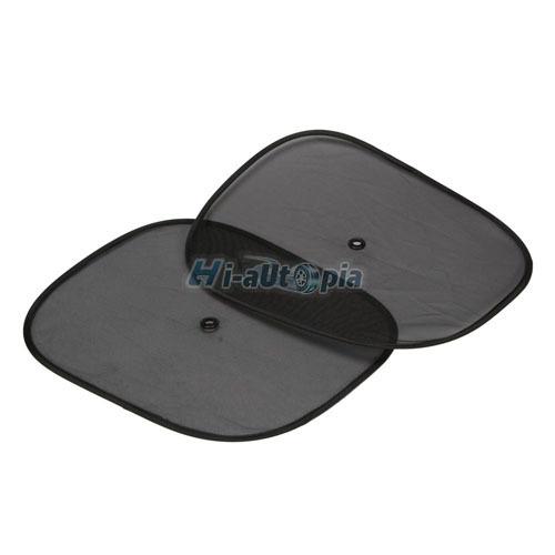 2 x car side rear window sunshade sun shade cover visor shield screen black mesh