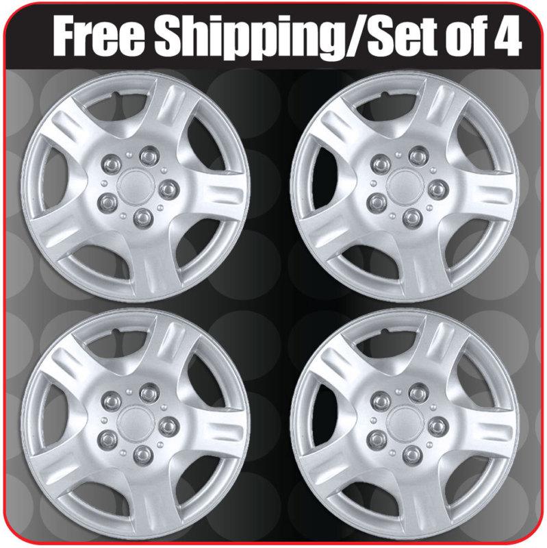 14" nissan altima oem replacement hub caps wheel cover 4pc covers silver lacquer