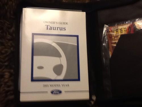 2001 ford taraus owners manual with canvass case