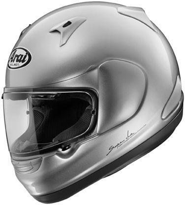 New arai signet-q full-face adult helmet, aluminum silver, med/md