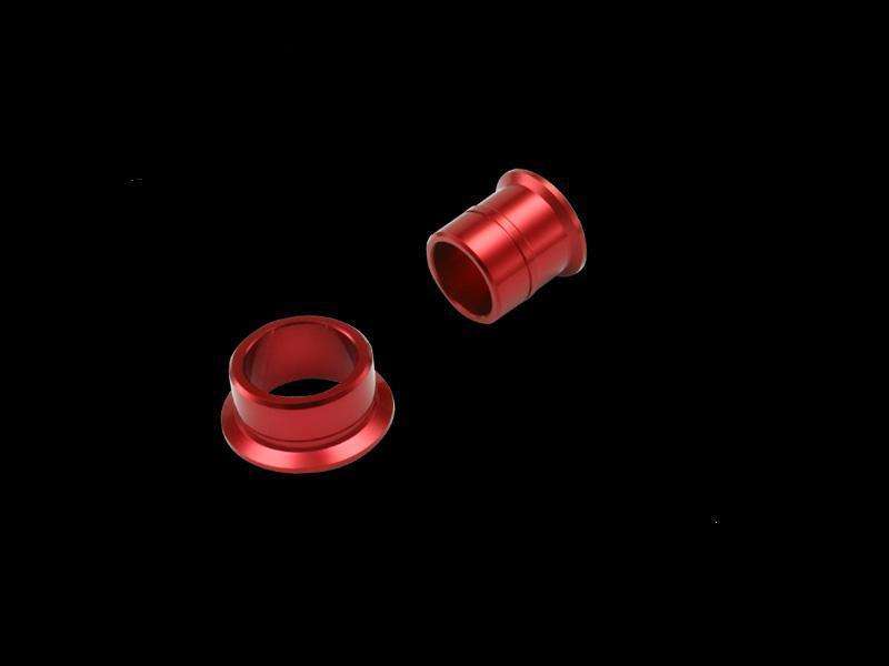 Zeta front red anodized wheel spacers honda cr 125 crf 250 450 ze93-3071