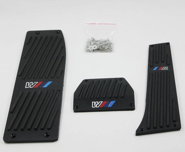 Aluminum fuel brake foot rest at pedals for bmw e90 e93 e87 e92 e93 e46 m3 black