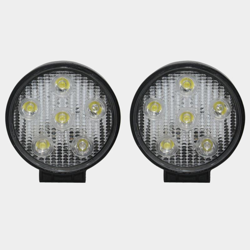 2x 18w high power led work spot light round off road truck 4x4 crv 4wd jeep lamp