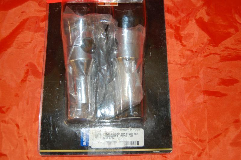 New drag specialties harley-davidson chrome 3" dome head risers 08966