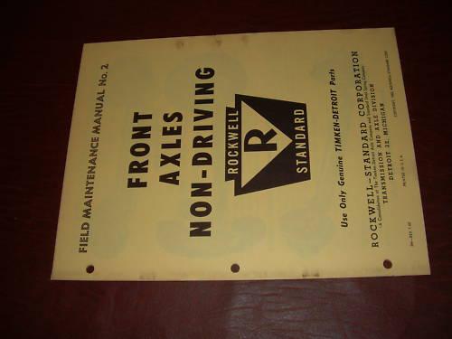 Rockwell axle service manual heavy truck semi eaton