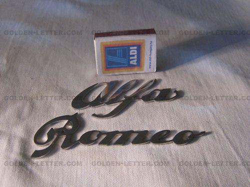 Alfa-romeo letters, metal, new (jus-qar-3n)