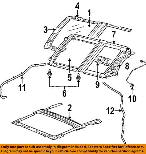 Mopar oem 5137559ad sunroof-drip channel