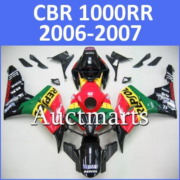 Fit honda 06 07 cbr1000rr cbr 1000 rr 2006 2007 fairing kit abs plastics e31 d13