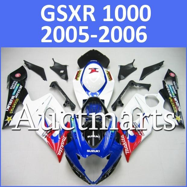 Fit suzuki 05 06 gsxr 1000 gsx-r 2005 2006 fairing bodywork plastics k5 e30 d03