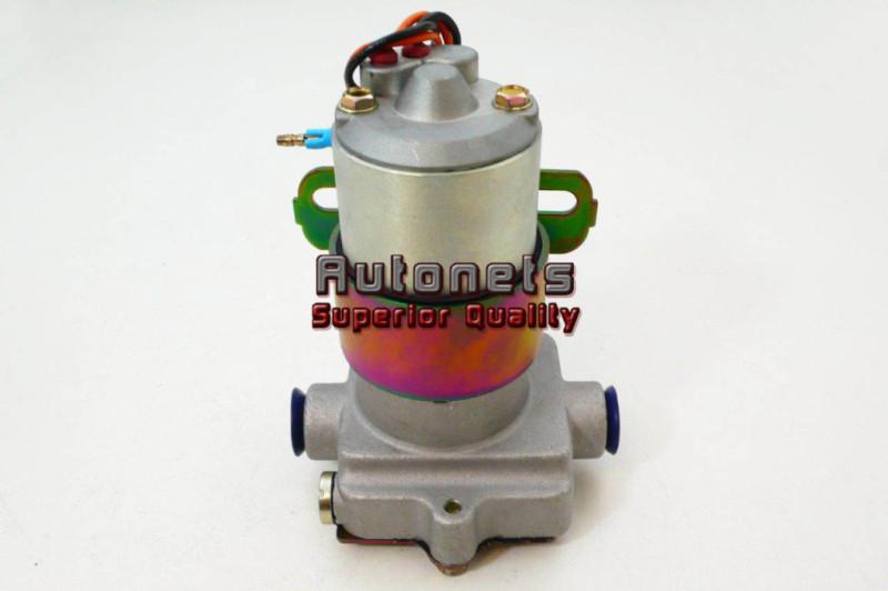 Universal fit anodized aluminum 120 gph electric fuel pump hot rat rod