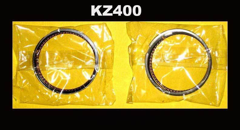 Kawasaki kz400 z400 piston rings set x 2 std size 1978 1979 1980 1981 motorcycle