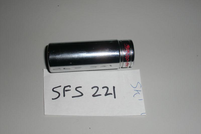 Snap-on sfs221, 11/16" deep 6 point socket, 3/8" drive, excellent shape