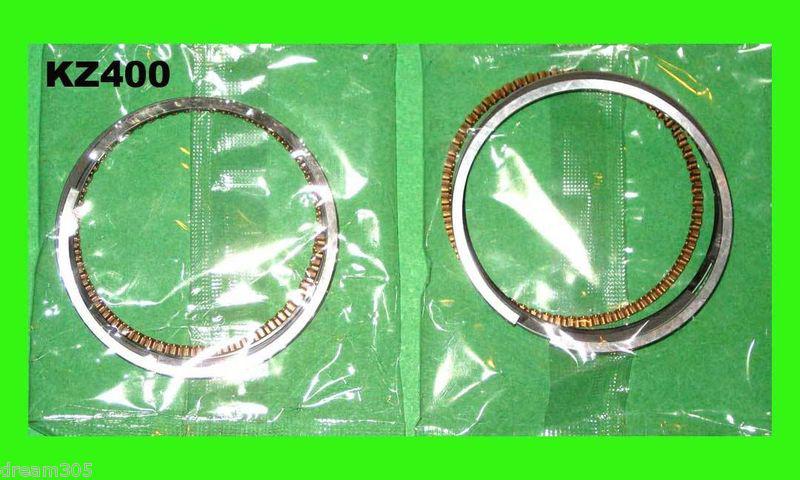 Kawasaki kz400 std. piston rings set x2 1974 1975 1976 1977! 13008-5028