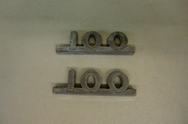 1947 - 1953 gmc truck hood fender 100 emblem trim molding pickup chrome pair