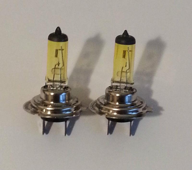 H7 100w super yellow high low fog light xenon hid direct replace bulbs x1pair