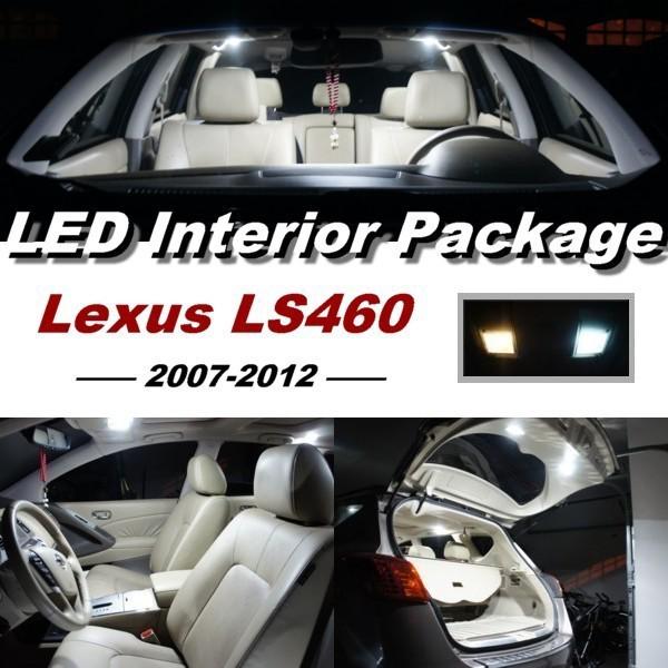 9 x xenon white led lights interior package kit for 2007 - 2012 lexus ls460