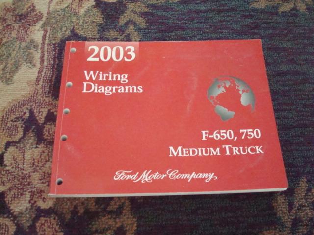 2003 ford f-650 750 super duty truck service shop repair wiring diagrams manual 