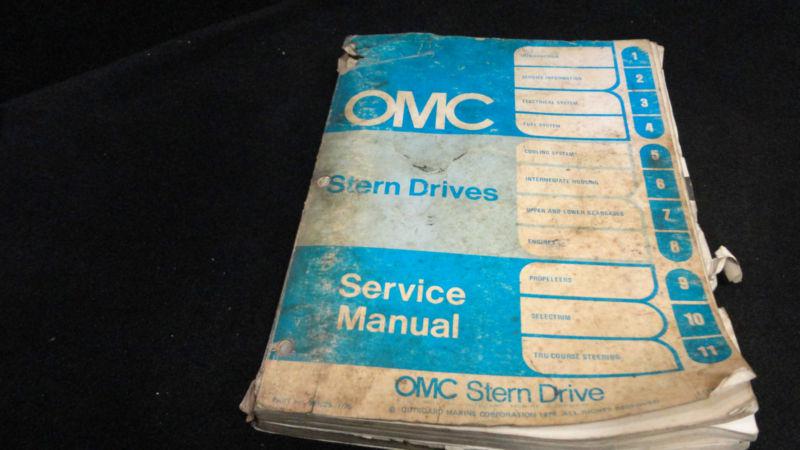 #981025 1975 omc sterndrive models service manual outboardmotor engines