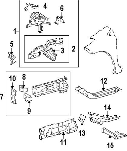 Toyota 5371352030 genuine oem factory original extension