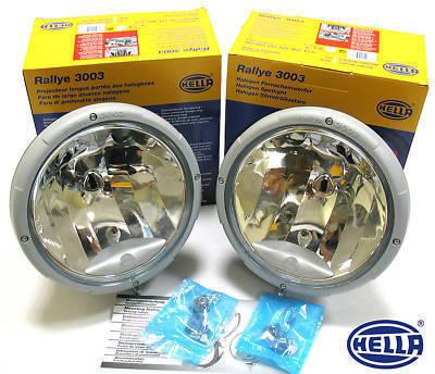 Hella rallye 3003 clear halogen long distance spotlights lamps ref. 37.5