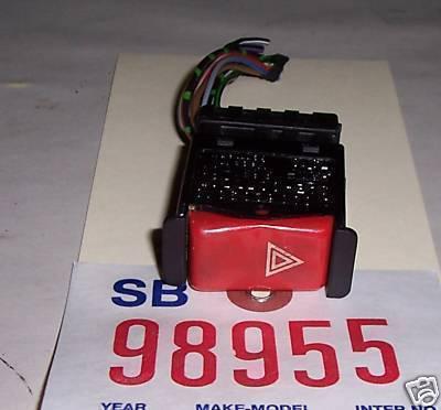 Mercedes 90 300 hazard switch 0008209010 hella/blk 1990