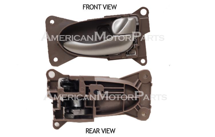 Right replacement inside frt/rr brown door handle 02-05 nissan altima 806708j002