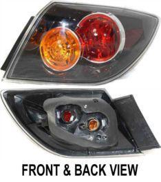 Tail light brake lamp rear lens & housing passenger's right side rh