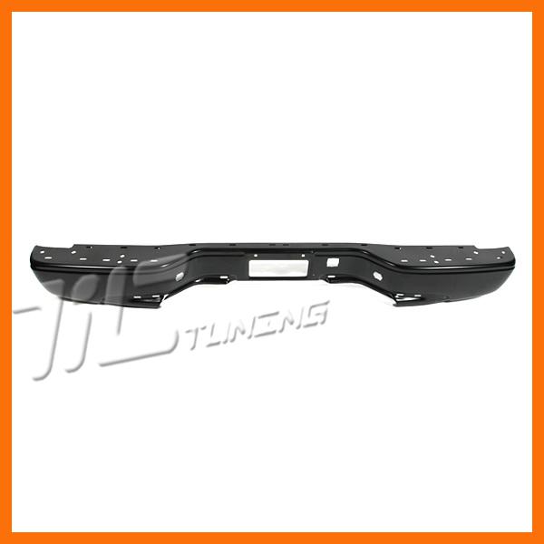 1999-2006 silverado sierra fleetside matte black steel rear bumper face bar back