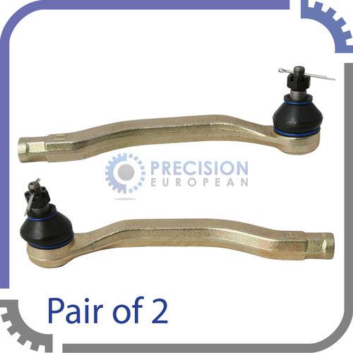 2pc tie rod ends (front outer pair) - 90-93 honda accord (left lh & right rh)