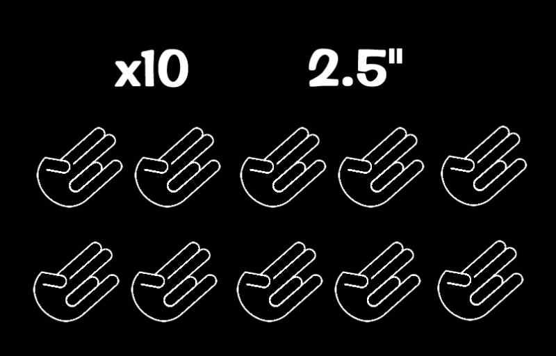 X10 lot / pack mini shocker jdm fresh dope vinyl decal sticker  2.5" custom #auc