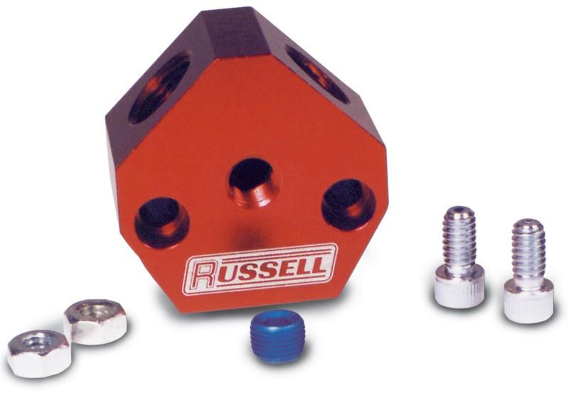 Russell 650360 fuel block; billet y fuel block