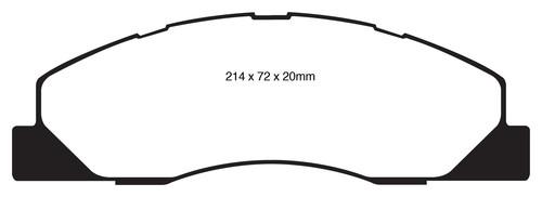 Ebc brakes dp71847 ebc 7000 series greenstuff suv supreme compound; disc pads