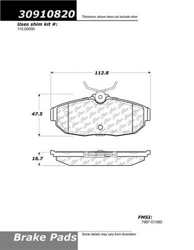 Centric-power slot 309.10820 street performance 05-12 mustang