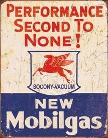 Mobilgas pegasus sign vintage antique style rat hot rod tin sign garage art