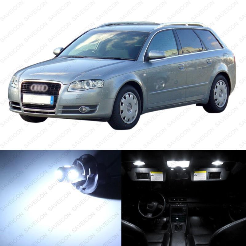 20 x white led interior light package for 2002-2004 audi a4 s4 b6 avant wagon