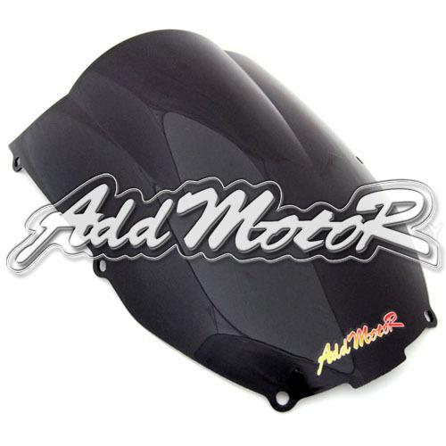 Motorcycle windscreen windshield fit zx-6r zx6r 00-02 black ws4084