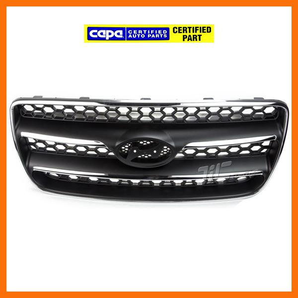 Front grille hy1200147 capa honeycomb screen new for 07-09 santa fe chrome frame