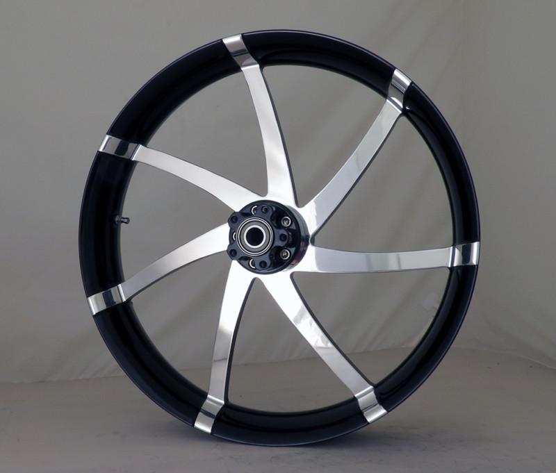 23" inch custom motorcycle 3d black contrast wheel for harley davidson