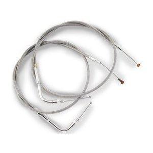 Barnett stainless clear-coated cruise control cable (+4in.)  102-30-41007-04