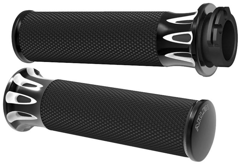 Arlen ness fusion series grips - deep cut - black  07-317