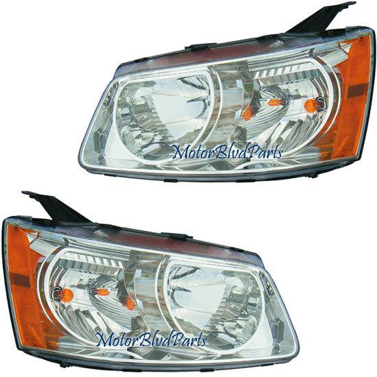 06-09 pontiac torrent headlights headlamps left + right