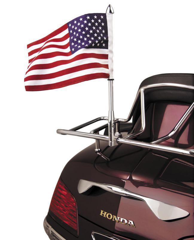 Show chrome flag pole luggage mount  52-729