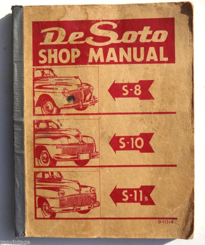 1941 1942 1946 1947 1948 desoto codes s8 s10 s11 car shop manual