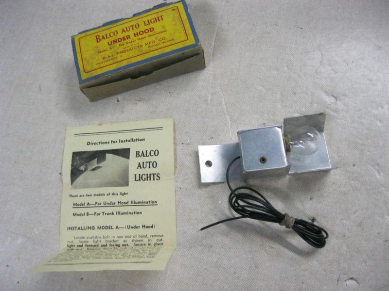 Nos 12 volt under hood light in original box / gm chevy mopar dodge ford amc gmc