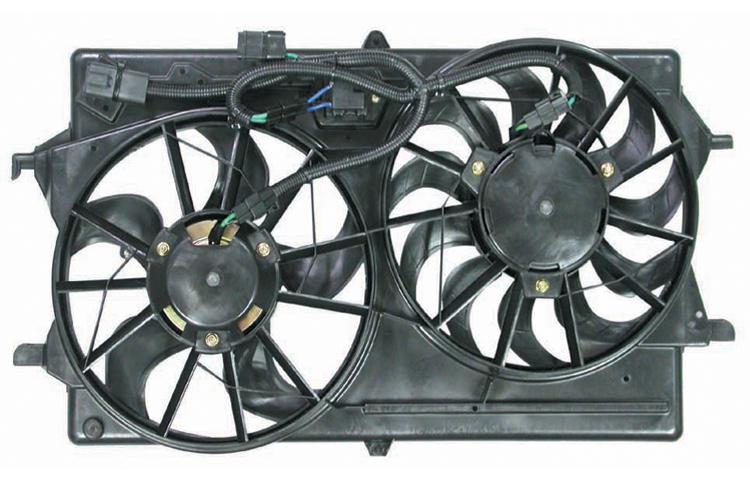 Depo replacement ac condenser radiator cooling fan 2000-2002 ford focus 2.0l