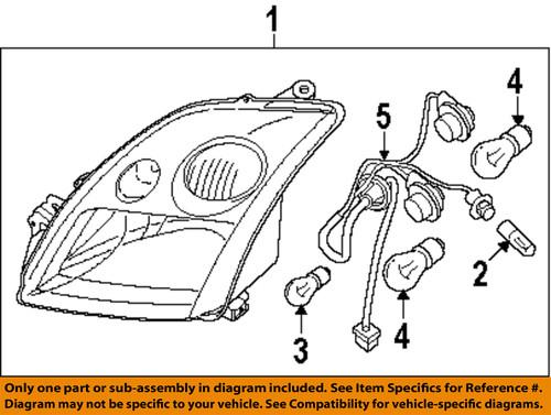 Nissan oem 26010zt50a headlight-headlamp assembly