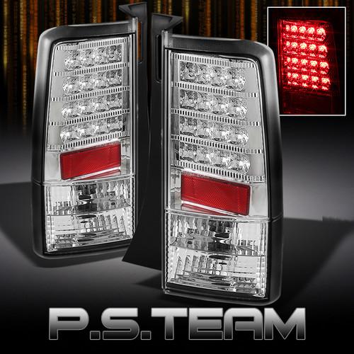 03-07 scion xb bb hatchback chrome clear led tail lights lamps left+right pair